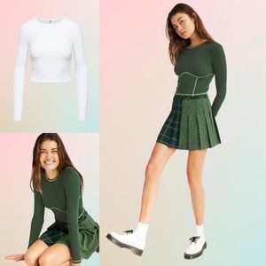 Aritzia Sunday Best White Dove Long Sleeve Tops